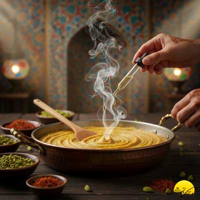 استفاده هل در حلوا